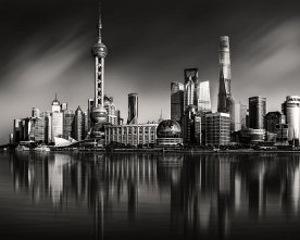 Shanghai-Skyline-Reftections-Platin