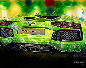 Aventador-abstract-painting